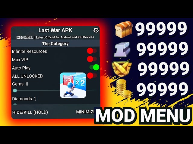 Last War Survival MOD MENU APK v2025.9 | Unlimited Gold & Gems, Speed Hack & More