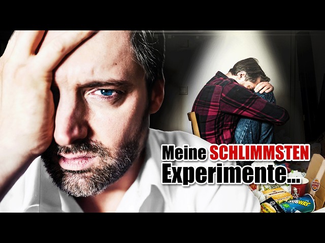 Diese Selbstexperimente bereue ich (überdreht, gelöscht, abgebrochen)