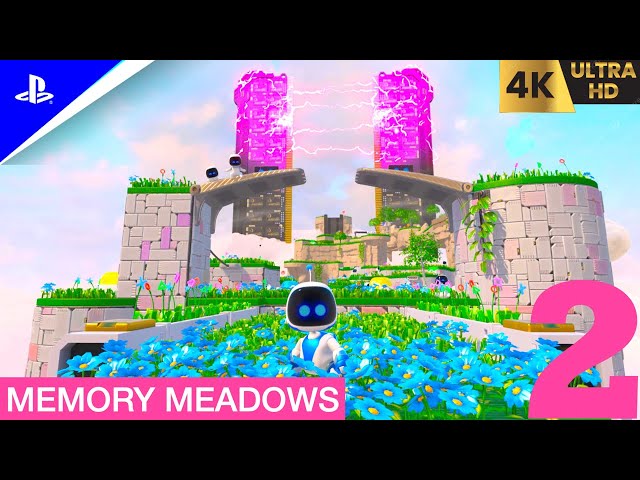 Astro Playroom Memory Meadow All Puzzle Pieces & Artifacts PS5 Gameplay Part 2 [NO COMMENTRY] #ps5