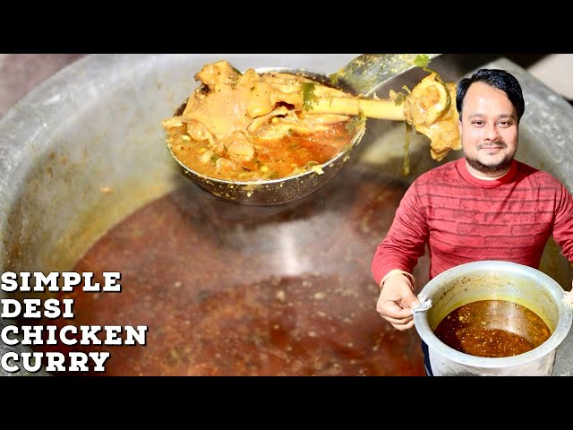 Gaon ki Desi Chicken Curry Recipe | Chulhe Wali Chicken Curry | Street Food India