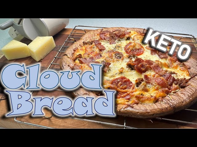 🔵 Ultra Low Carb Cloud Bread Pizza Recipe | Teach a Man to Fish