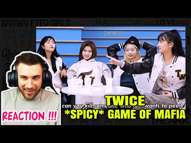 REACTION TO TWICE PLAYING A *SPICY* GAME OF MAFIA | KPOP REACTOR