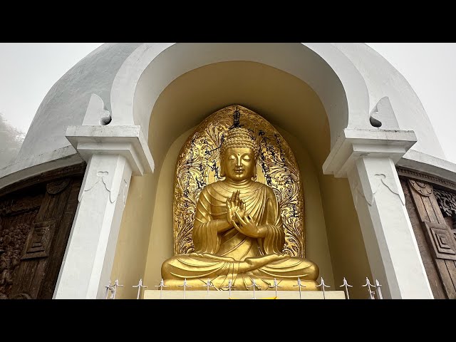 Japanese Peace Pagoda and Ghoom Monastery in Darjeeling