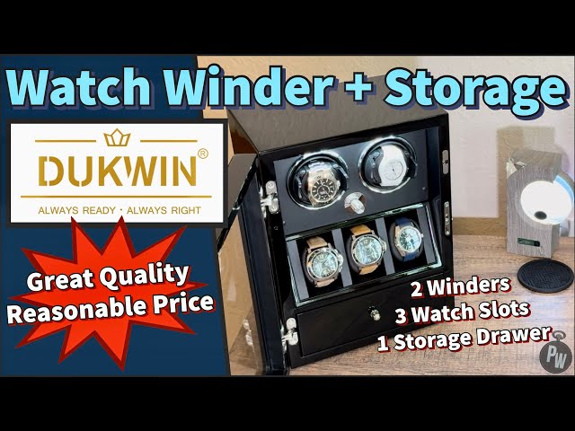 Dukwin Watch Winder — Quality Watch Box — Best Combo for Storage & Winders