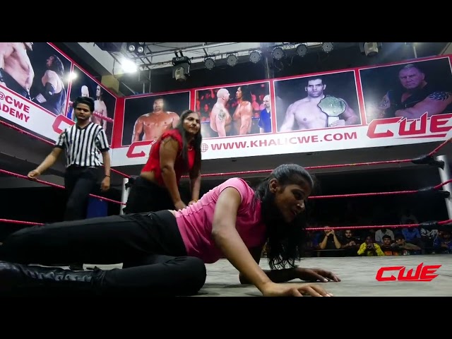 CWE | PINKY  VS  SURMEET KAUR W/ JASSI | #cwe #thegreatkhali #prowrestling #youtubeindia