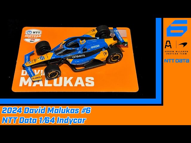 2024 David Malukas #6 NTT Data Indycar Diecast 1/64