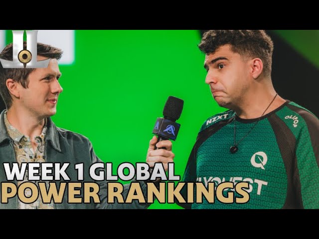 Week 1 Global LoL Power Rankings 2025 Split 1