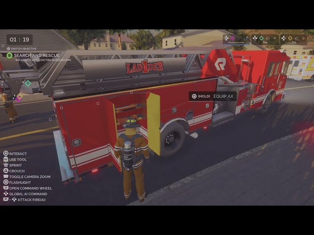 Drive stop Firefighting Simulator - The Squad