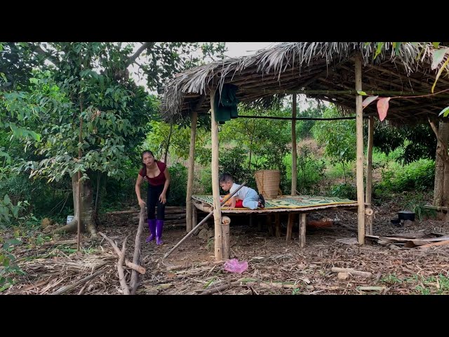 FULL VIDEO Building a BAMBOO HOUSE with My Son from SCRATCH!