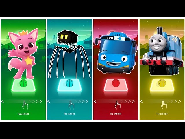 Pinkfong 🆚 House head 🆚 Tayo 🆚 Thomas train.🎶 Who is best?