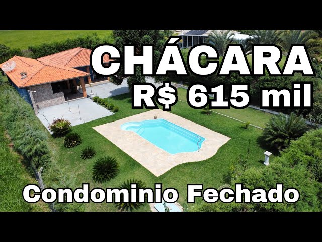 CHÁCARA em CONDOMÍNIO R$615mil (FINANCIA)