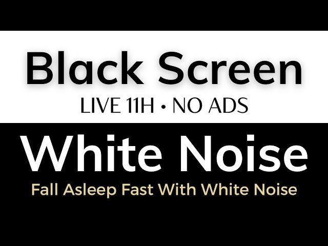 Fall Asleep Fast With White Noise Sound For Relaxing - Black Screen | SLEEP Sound In 11H