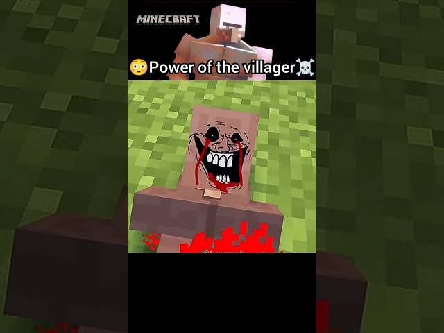 💀Power of the villager☠️#minecraft   THE AND🗿#shortvideo #shortsfeed #shorts #viralvideo