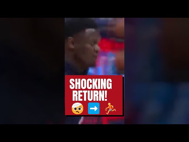 Zion Williamson shocking return after 27-game absence! #shorts