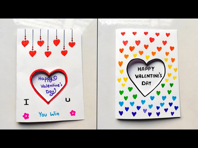 Valentine’s Day card making easy | Valentine’s Day craft idea | How to make Valentine’s Day craft