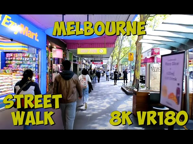 Melbourne Victoria Swanston Street Walk Through Part 2 8K 4K VR180 3D Travel