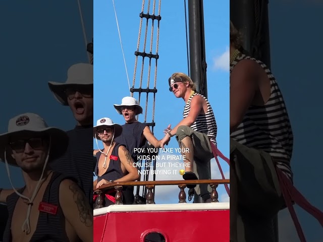 They actually had a great time 🤣.#pirateshipcruise #familyvlog  #florida #floridavacation