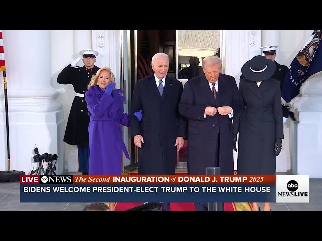 President Joe Biden and first lady Jill Biden just welcomed Donald and Melania Trump to the WH