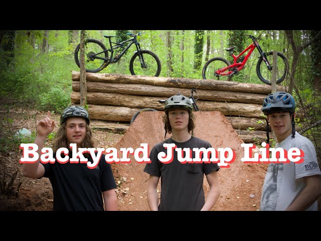 Backyard Trail builds with Jump Line