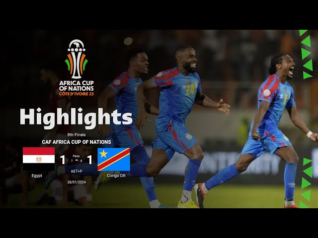 Egypt vs DR Congo | Round 16 | CAF Africa Cup of Nations | Highlights