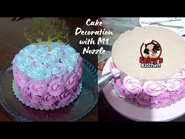 Cake Decoration with M1 nozzle | Floral Cakes | Wedding Cake