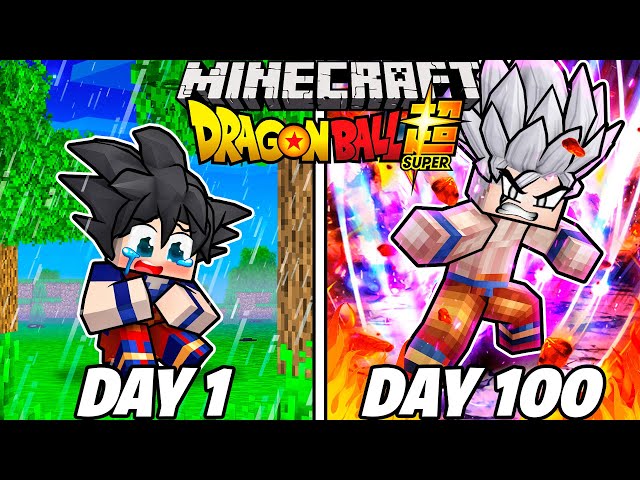 I Survived 100 Days as ULTRA INSTINCT GOKU in Dragon Ball Minecraft!