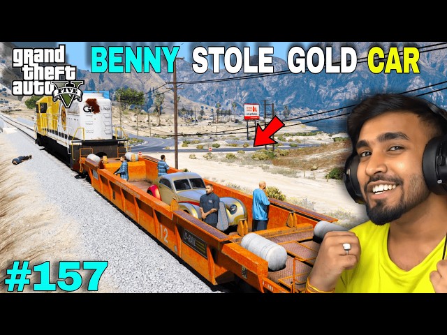 BENNY STOLE MY ROYAL GOLD CAR | TECHNO GAMERZ GTA 5 GAMEPLAY #157