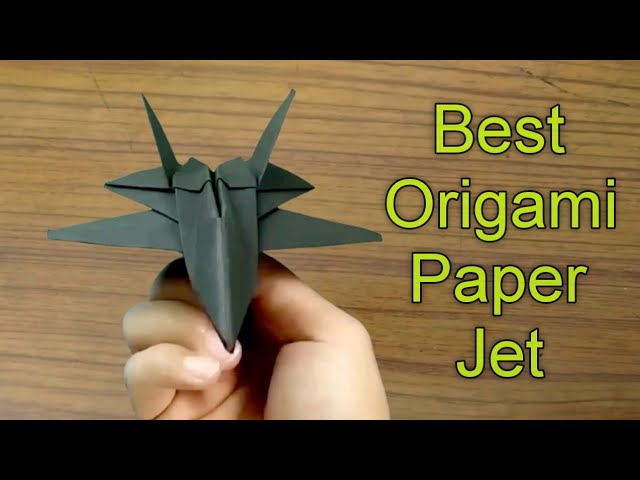 How to Make a Jet Fighter Paper Airplane that FLY Paper Jet Youtube Video