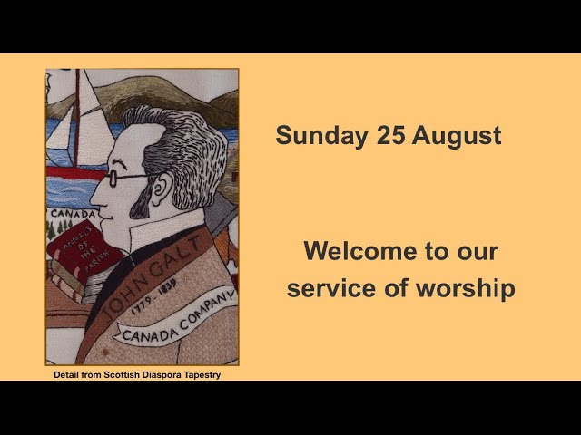 Sunday worship 25 August 2024