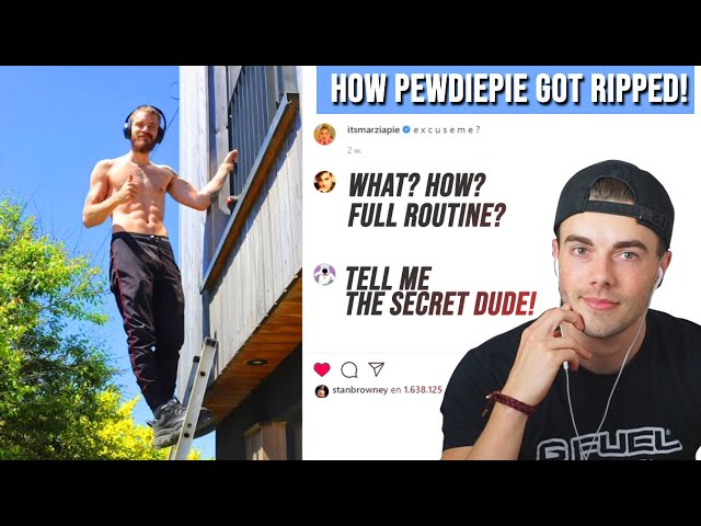 PewDiePie's 1 Year Body Transformation (FITNESS COACH REACTS)