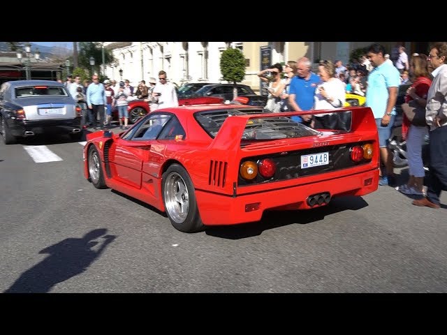 Supercars of Monaco 2017 - PART 2 (Ferrari F40, F12 TDF, Carrera GT Wheelspin, ...)