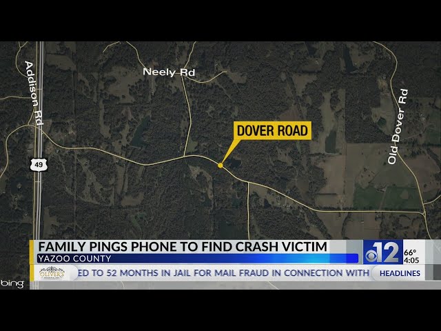 Yazoo County family pings phone to find crash victim: coroner