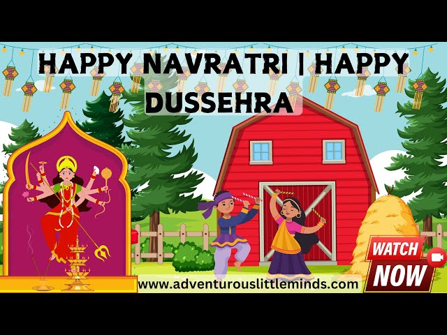 Learn Navratri Colors for Kids! | Fun Songs for Preschoolers & Toddlers | Happy Dusshera