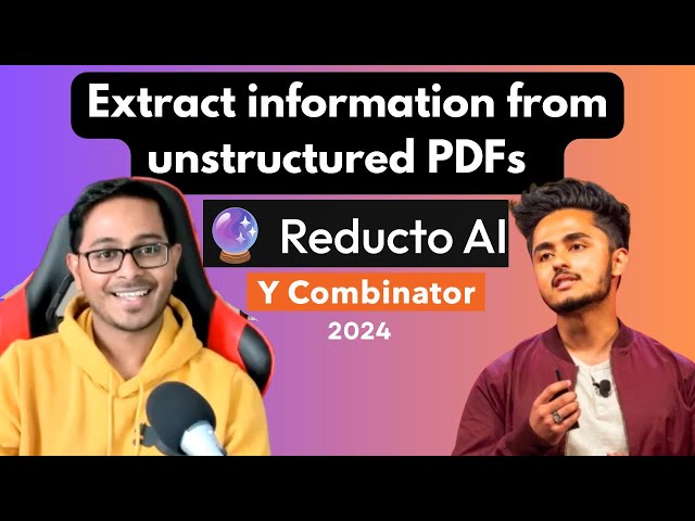 Extract information from unstructured PDFs - using Reducto AI