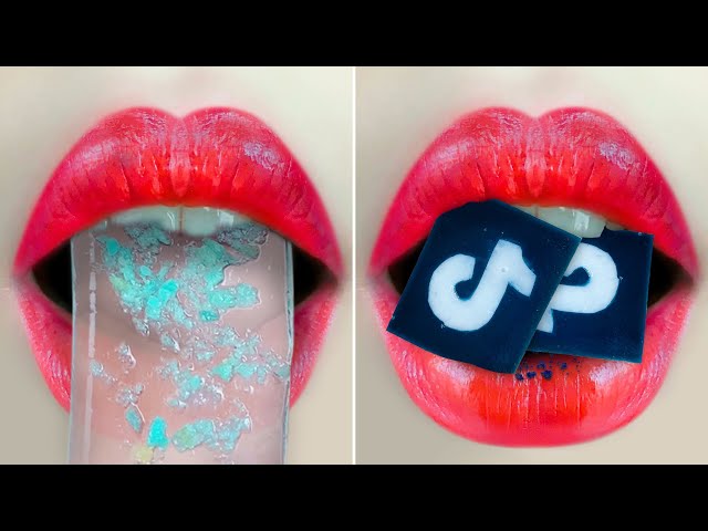 ASMR Eating Sheet Jelly with Popping Candy, Tiktok Jelly Candy - Homemade Jelly - AZURA ASMR #shorts