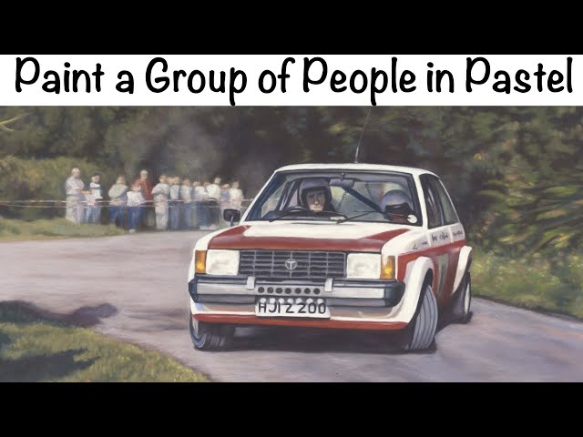 How to Paint a Bokeh Group of People in Soft Pastel - Full Tutorial