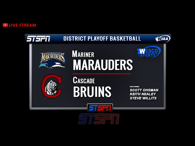 Cascade (WA) Mariner (WA) Boys Dist 1 Playoff Basketball