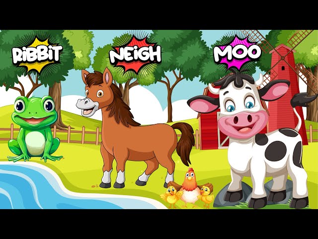 Learn Animal Names & Sounds For Kids | Animals Song | Simple Songs For Kids | Name of Animals Song