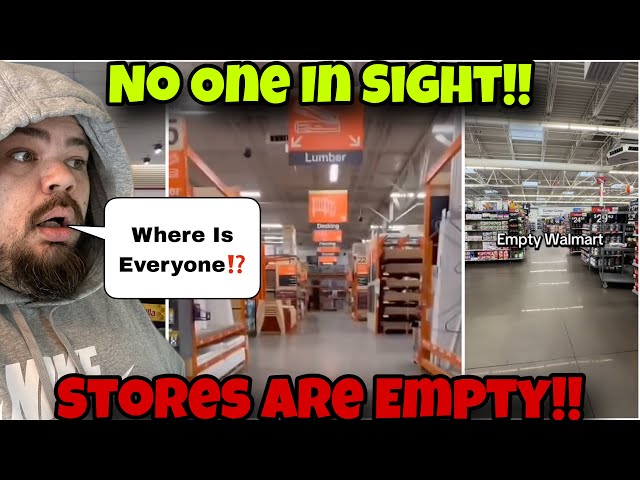 Stores EMPTY Amid ICE Deportations WALMART Is A Ghost Town NOBODY At Home Depot !!!