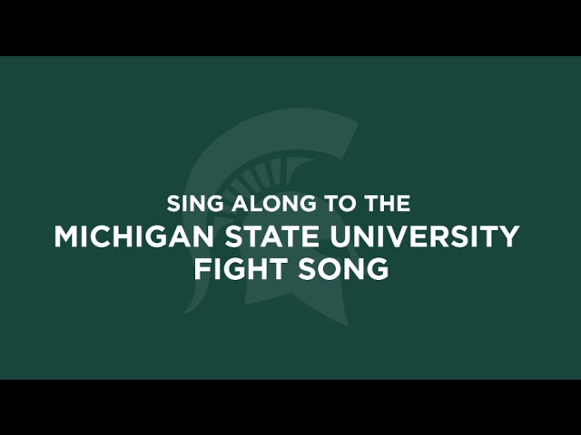 MSU Fight Song "Victory for MSU" Sing-Along Video