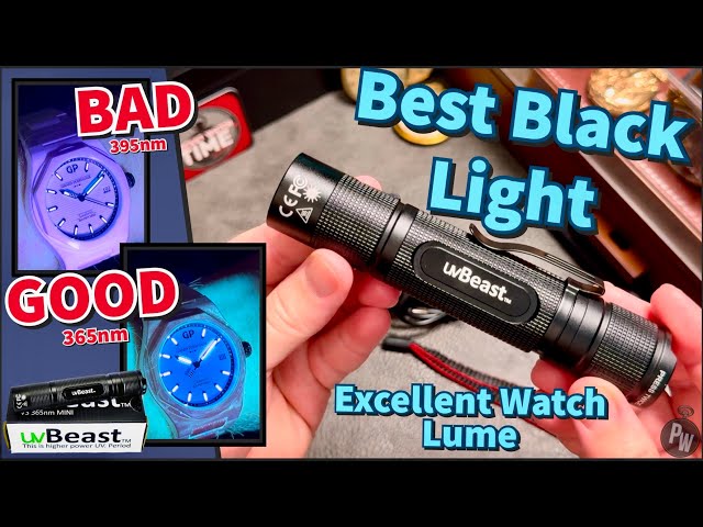 uvBeast V3 Mini — UV Black Light — 365nm Wavelength — Best Watch Lume