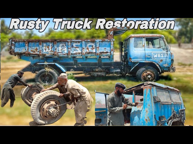 Fully Restoration Process of a RUSTY Dump Truck | Subtitle's , Days, Cost, Profit after selling