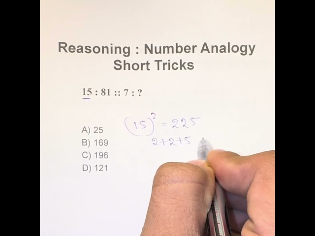 Q18: Reasoning: Number Analogy | #ssccgl #ssc #upsc #ytshorts #shorts #short #shortvideo #viralvideo