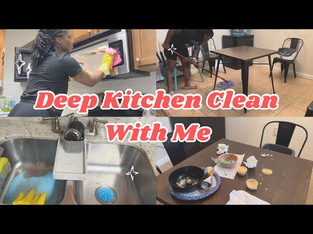 Productive Deep Kitchen Clean With Me| Extreme Cleaning Motivation 2023!😊