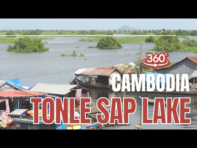 South East Asia’s Largest Fresh Water Lake Boat Ride (Tonle Sap Cambodia 4K 360)