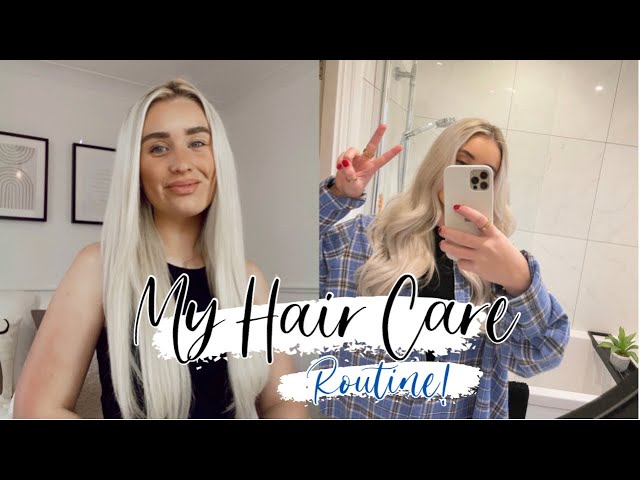 MY HAIR CARE ROUTINE | hair extension care & tips!