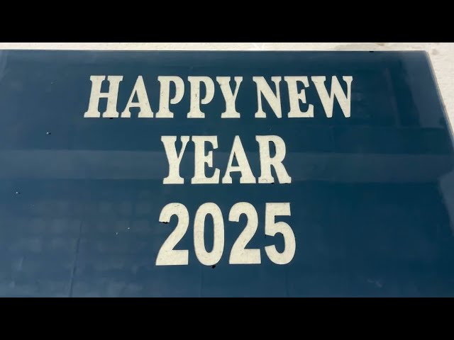 Happy New Year on Glass 🥳 🎉| Happy New Year 2025