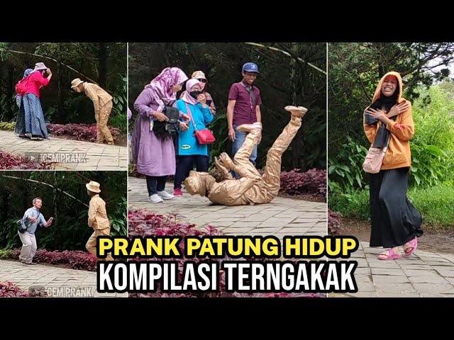 PRANK PATUNG HIDUP TERLUCU BIKIN NGAKAK HAHAHA...😂 ! KOMPILASI STATUE PRANK