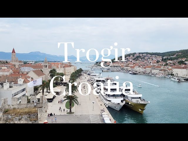 Trogir Croatia Walking Tour. 4K 60FPS