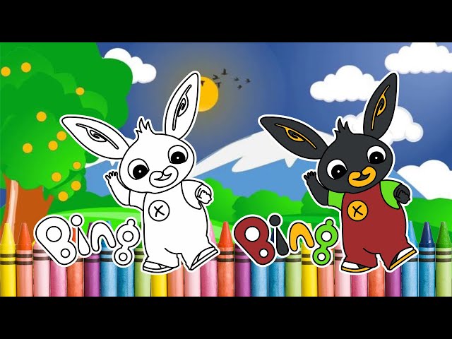 BING picture coloring education || Coloring pictures of kindergarten children with Sidul